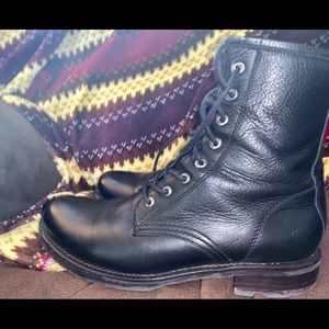 Frye combat boots size 9